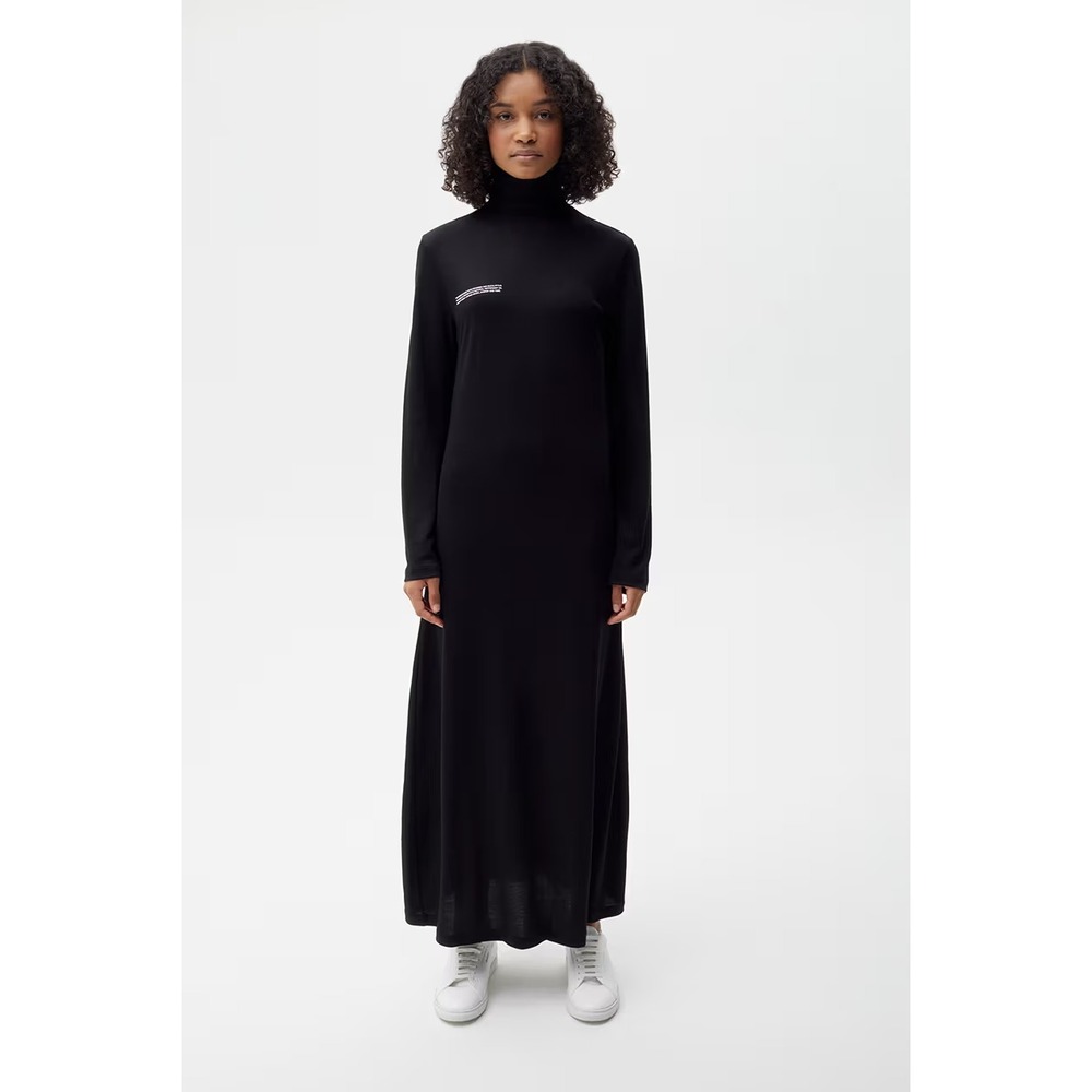 Pangaia C-Fiber Longsleeve Sweatshirt Dress In Black Women's Size S